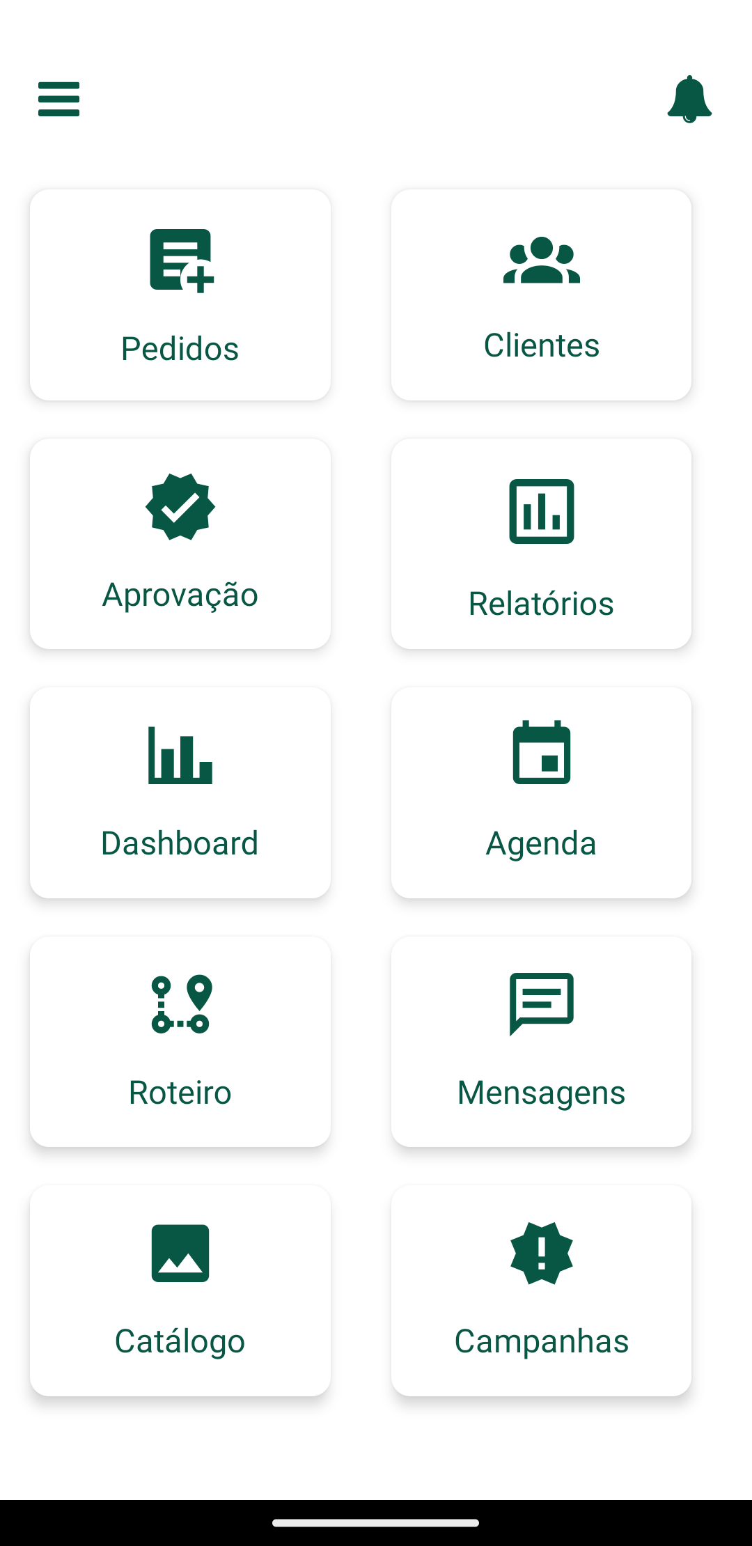 APP de força de venda